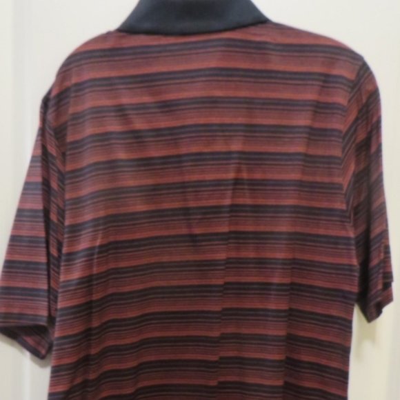 Multi-Color / Striped Golf Shirt - Carnoustie - Mercerized Cotton - Medium - Picture 4 of 8